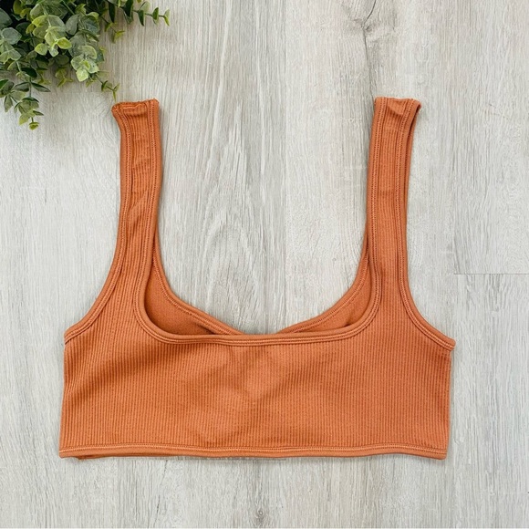 Urban Outfitters Pullover Bralette Orange Sz XL - Picture 3 of 6